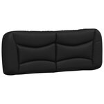 vidaXL Lit avec matelas noir 120x200 cm similicuir