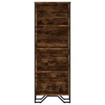 vidaXL Bibliothèque chêne fumé 50x31x137 5 cm bois d'ingénierie
