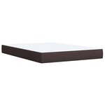 vidaXL Sommier à lattes de lit avec matelas Marron foncé 160x200 cm