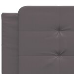 vidaXL Cadre de lit sans matelas gris 200x200 cm similicuir