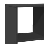 vidaXL Bibliothèque noir 100x33x125 5 cm bois d'ingénierie