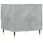 vidaXL Table basse gris béton 50x46x50 cm bois d'ingénierie