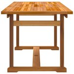 vidaXL Ensemble à manger de jardin 7Pièces bois d'acacia solide textilène
