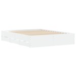 vidaXL Cadre de lit avec tiroirs sans matelas blanc 140x200 cm