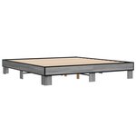 vidaXL Cadre de lit sans matelas sonoma gris 160x200 cm