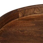 vidaXL Tables basses rondes 3 Pièces bois de manguier massif