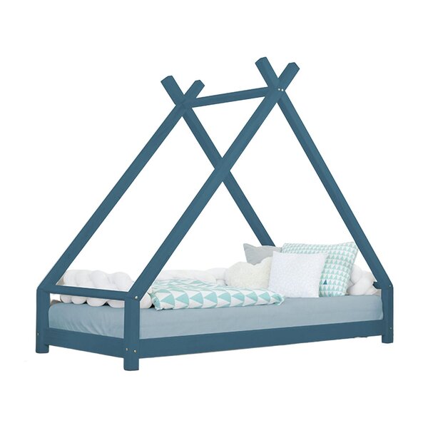 Lit tipi enfant TAHUKA 90 x 190 vert pétrole