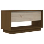 vidaXL Meuble TV Marron miel 74x34x40 cm Bois de pin massif