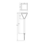 GALIX Lanterne solaire en inox