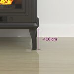 vidaXL Plaque de verre pour cheminée 120x50 cm