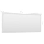 vidaXL Ensemble de meubles de bain 2 Pièces Blanc brillant Aggloméré