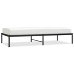 vidaXL Cadre de lit métal sans matelas noir 90x190 cm