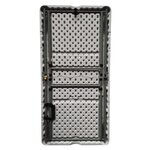 Table pliante - 120 cm - 4 personnes - Revetement en poudre en tubes d'acier, arrivée Ø 25 x 1 mm