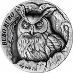 Pièce de monnaie en Argent 2 Dollars g 31.1 (1 oz) Millésime 2024 Tree Hollow BUBO BUBO