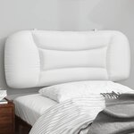 vidaXL Coussin de tête de lit blanc 100 cm similicuir