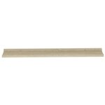 vidaXL Étagères murales 2 Pièces chêne sonoma 100x9x3 cm
