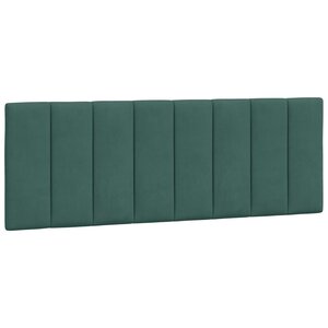 vidaXL Coussin de tête de lit vert foncé 120 cm velours
