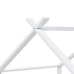 vidaXL Cadre de lit d'enfant Blanc Bois de pin massif 90 x 200 cm
