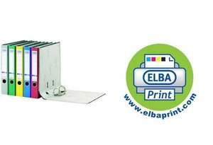 classeur smart marbré nuageux, dos: 80mm, vert, DIN A4 ELBA