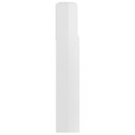 vidaXL Armoire de tête de lit Blanc brillant 220x19x103 5 cm
