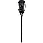 Torche solaire en résine 12 LED ambrée vacillantes Ø 7 3 cm 47 cm - GALIX