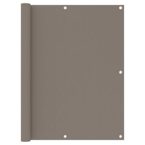 vidaXL Écran de balcon Taupe 120x600 cm Tissu Oxford