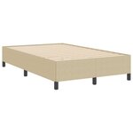 vidaXL Cadre de lit Vert clair Gris 120x190 cm Tissu en velours côtelé