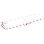 vidaXL Dessus de table marron foncé bois chêne massif traité