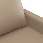 vidaXL Ensemble de canapés 4 Pièces avec coussins Cappuccino Similicuir