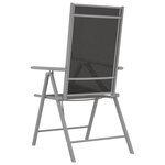 vidaXL Chaises de jardin pliables lot de 6 Textilène Noir