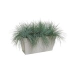Planteur - Bac à plantes avec roues pour terrasse - 51 L - 70 cm - Blanc
