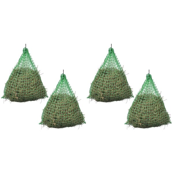 vidaXL Filet à foin 4 Pièces Rond 1 x 1 m PP