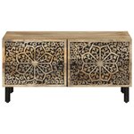 vidaXL Table basse 80x50x40 cm bois de manguier massif