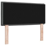 Tête de lit design Lines gris foncé 90 cm en tissu