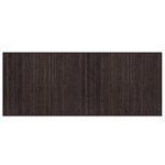 vidaXL Tapis rectangulaire marron foncé 80x200 cm bambou