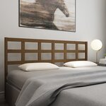 vidaXL Tête de lit Marron miel 185 5x4x100 cm Bois massif de pin