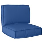 vidaXL Coussins de palette en tissu Oxford bleu royal  2 pièces