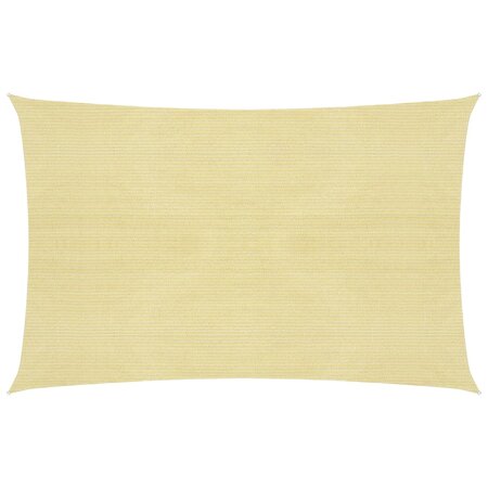 vidaXL Voile d'ombrage 160 g/m² Beige 3x4 5 m PEHD