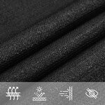 vidaXL Voile d'ombrage 160 g/m² Noir 3 5x3 5x4 9 m PEHD