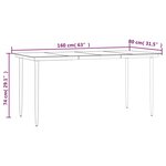 vidaXL Ensemble à manger jardin 9Pièces et coussins noir résine tressée
