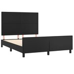 vidaXL Cadre de lit sans matelas noir 140x190 cm similicuir