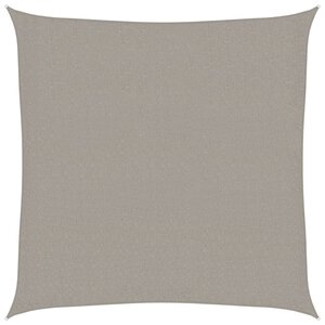 vidaXL Voile d'ombrage 160 g/m² carré gris clair 3x3 m PEHD
