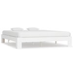 vidaXL Cadre de lit sans matelas marron 160x200 cm bois pin massif