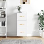 vidaXL Buffet blanc 34 5x34x90 cm bois d'ingénierie