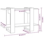 vidaXL Bibliothèque/Séparateur de pièce Blanc 80x30x51 cm