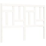 vidaXL Cadre de lit sans matelas blanc 140x200 cm bois massif