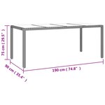 vidaXL Ensemble de bistro de jardin 9 Pièces coussins marron poly rotin