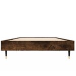 vidaXL Cadre de lit sans matelas chêne fumé 75x190cm bois d'ingénierie