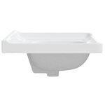 vidaXL Évier de salle de bain blanc 61x48x23cm rectangulaire céramique