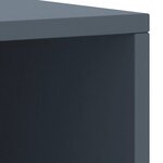vidaXL Table de chevet Gris clair 35x30x40 cm Bois de pin massif